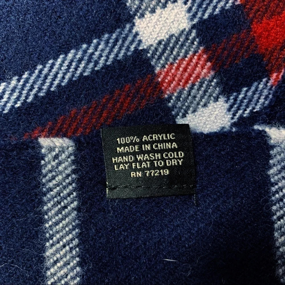 𝅺PRONTO Uomo Blue Plaid Scarf